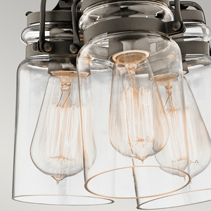 Brinley 3 Light Pendant Lamp - Olde Bronze Elstead small 4