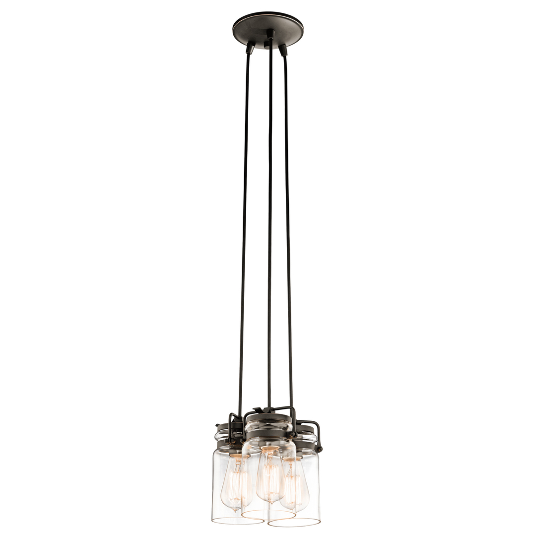 Brinley 3 Licht Pendelleuchte - Olde Bronze Elstead