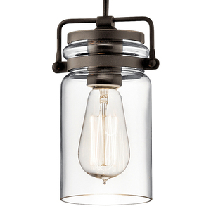 Brinley 1 Light Mini Pendant Lamp - Olde Bronze Elstead small 1