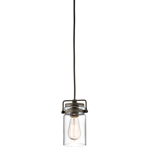 Brinley 1 Light Mini Pendant Lamp - Olde Bronze Elstead small 0