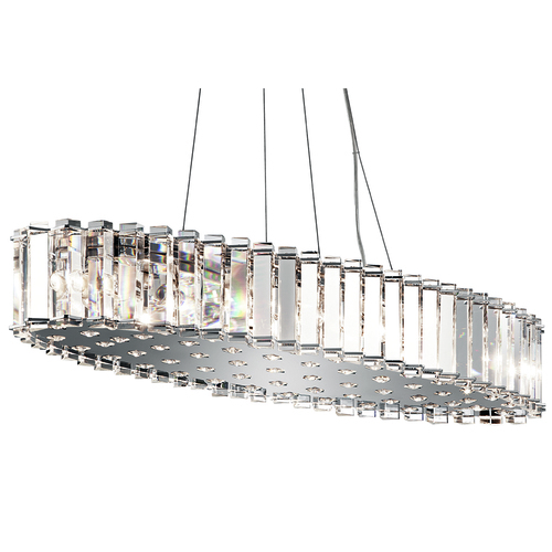 Check Crystal Skye 12 Light Island Pendant Elstead