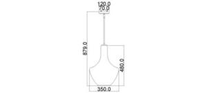 Everly 1 Light Medium Pendant Lamp - Olde Bronze Elstead small 4