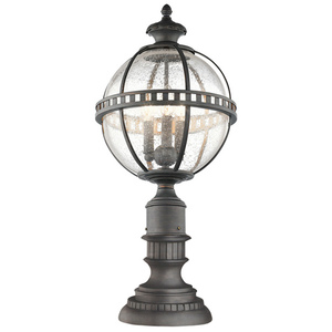 Halleron 3 Light Pedestal Lantern Elstead small 0
