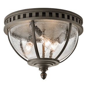 Halleron 3 Light Ceiling Flush Elstead small 0