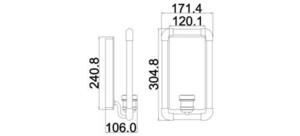 Imahn 1 Light Wall Light Elstead small 5