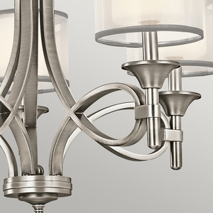 Lacey 5 Light Chandelier - Antique Pewter Elstead small 3