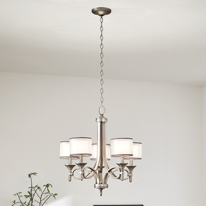 Lacey 5 Light Chandelier - Antique Pewter Elstead small 5