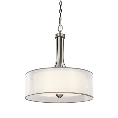 Check Large Lacey 4 Pendant Lamp - antique pewter Elstead