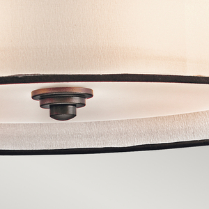 Lacey 4 Light Pendant Lamp - Mission Bronze Elstead. small 3