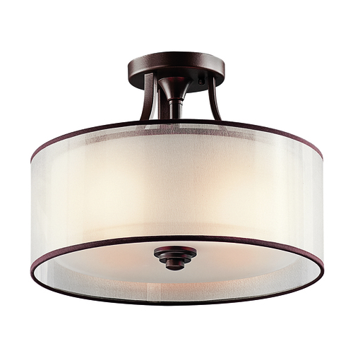 Check Plafond Lacey 3 - Mission Bronze Elstead