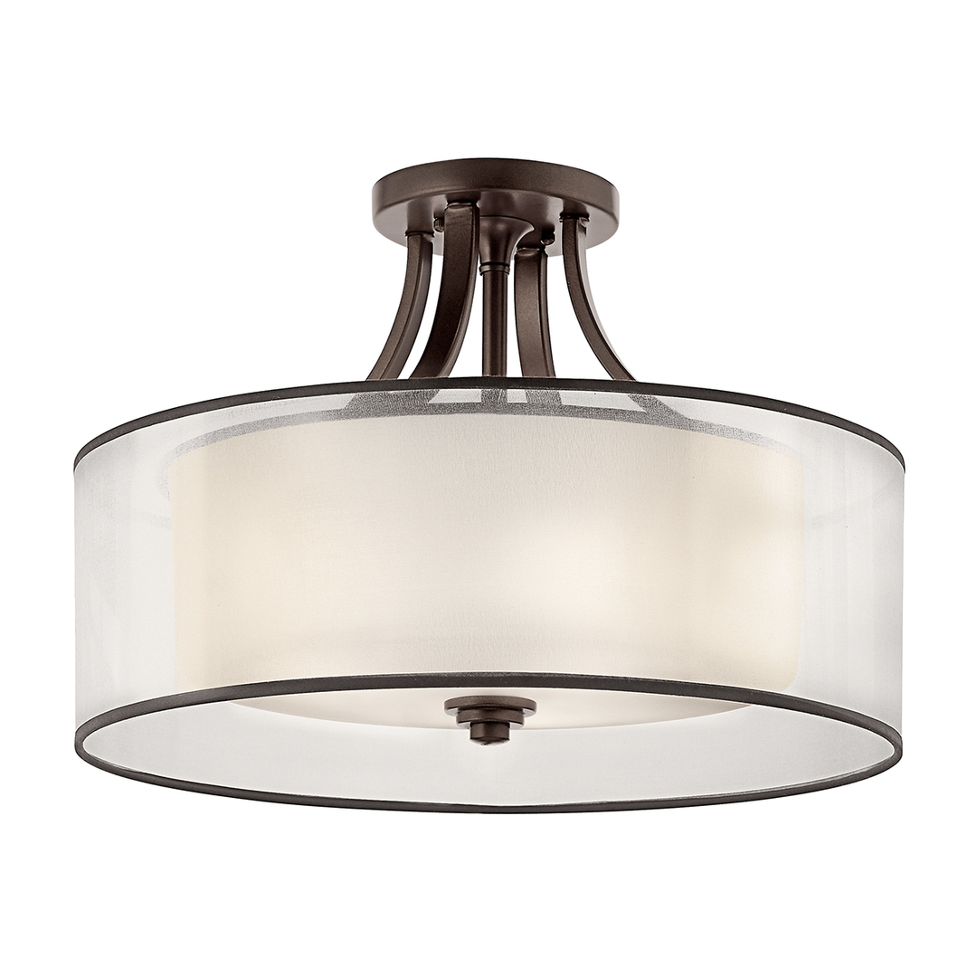 Plafond Lacey 4 - Mission Bronze Elstead