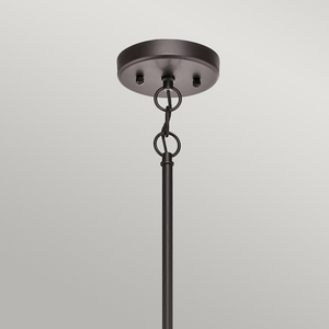 Lyndon 5 Light Outdoor Chandelier - Architectural Bronze Elstead small 2