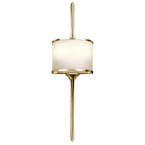 Check Mona 2 Light Wall Light - Polished Brass Elstead