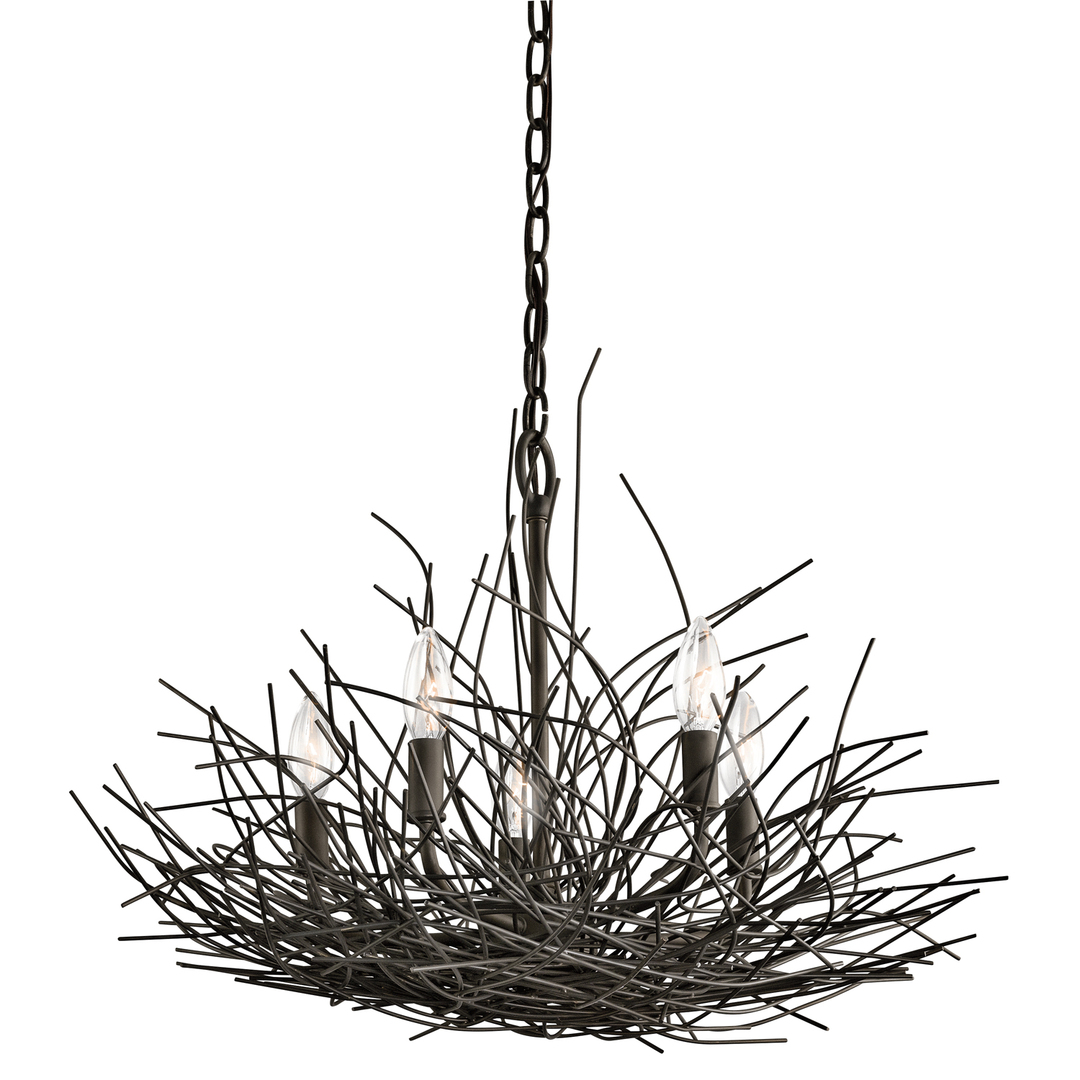Organique 5 Light Chandelier Elstead
