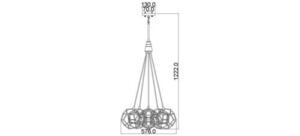 Rocklyn 6 Light Chandelier Elstead small 3