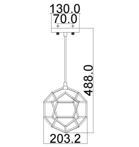 Rocklyn 1 Light Mini Pendant Lamp raw steel Elstead. small 1