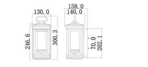 South Hope 1 Light Small Wall Lantern Elstead small 4