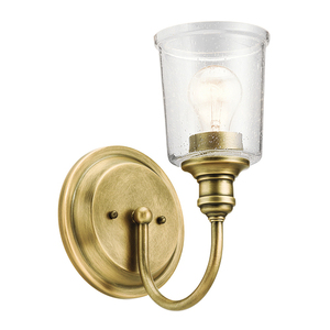 Waverly 1 Light Wall Light - Natural Brass Elstead small 1
