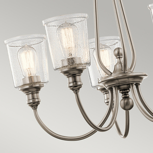 Waverly 5 Light Chandelier - Classic Pewter Elstead small 1