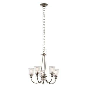 Waverly 5 Light Chandelier - Classic Pewter Elstead small 0