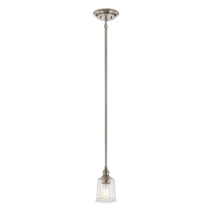 Waverly 1 Light Pendant Lamp - Classic Pewter Elstead small 1