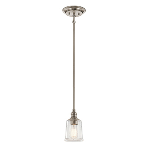 Waverly 1 Light Pendant Lamp - Classic Pewter Elstead small 0