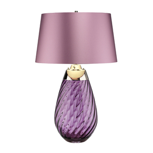 Lena 2 Light Large Plum Table Lamp Elstead small 3