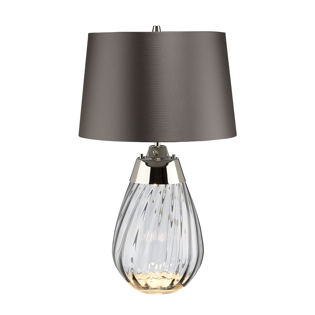Lena 2 Light Small Smoke Table Lamp Elstead