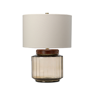 Luga Table Lamp - Smoke Elstead small 0