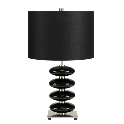 Check Onyx 1 Light Table Lamp - Black Elstead