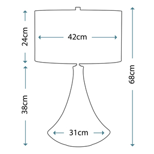 Pinner 1 Light Table Lamp Elstead small 2