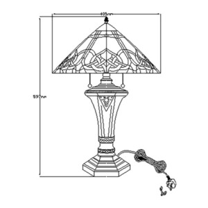Cambridge 2 Light Table Lamp Elstead small 4