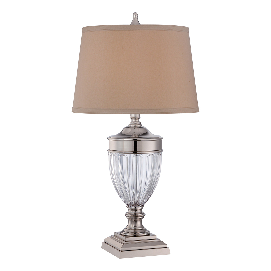 Dennison 1 Light Table Lamp - Polished Nickel Elstead