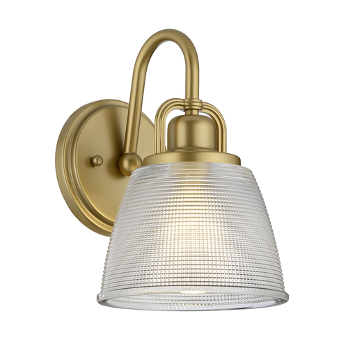 Check Dublin 1 Light Wall Light - Painted Natural Brass Elstead