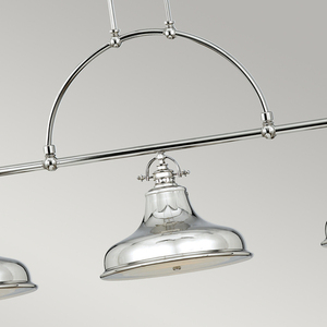 Emery 3 Light Island Pendant Lamp - Imperial Silver Elstead. small 2