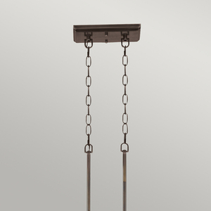 Emery 3 Light Island Light Pendant Lamp - Palladian Bronze Elstead. small 2