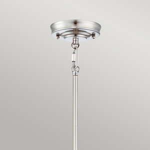 Emery 1 Light Mini Pendant Lamp - Imperial Silver Elstead small 2