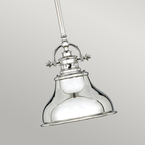 Emery 1 Light Mini Pendant Lamp - Imperial Silver Elstead small 3