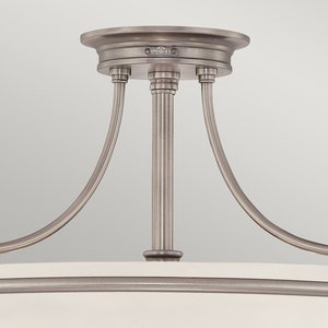 Griffin 4 Light Semi-Flush Light - Antique Nickel Elstead small 1