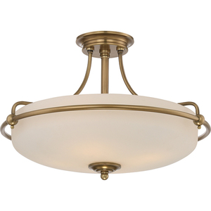 Griffin 4 plafond - faded brass Elstead small 0