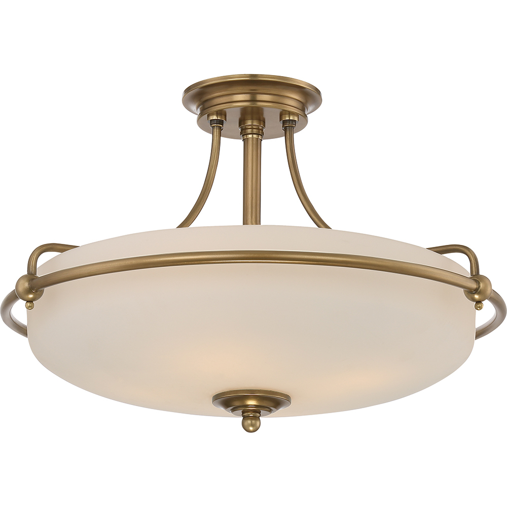 Griffin 4 plafond - faded brass Elstead