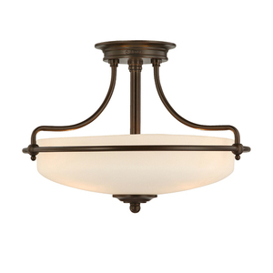 Griffin 3 Plafond - Palladian Bronze Elstead small 0