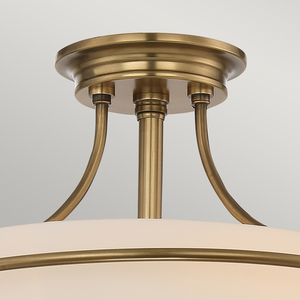 Griffin 3 plafond - faded brass Elstead small 1