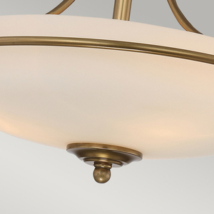 Griffin 3 plafond - faded brass Elstead small 3