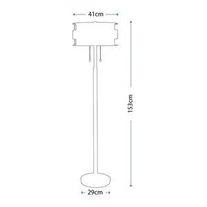 Laguna 2 Light Floor Lamp Elstead small 3