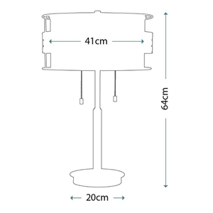 Laguna 2 Light Table Lamp Elstead small 4