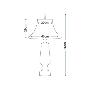 Monteverde 1 Light Table Lamp Elstead small 4