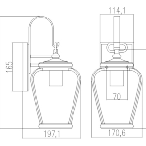 Province 1 Light Small Wall Lantern Elstead small 4