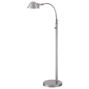 Thompson LED Floor Lamp in Brushed Nickel Elstead small 2