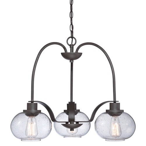 Check Trilogy 3 Light Chandelier - Old Bronze Elstead